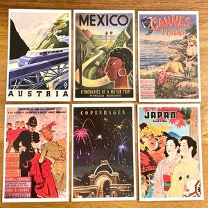 NWOT Set of 18 vintage travel postcards